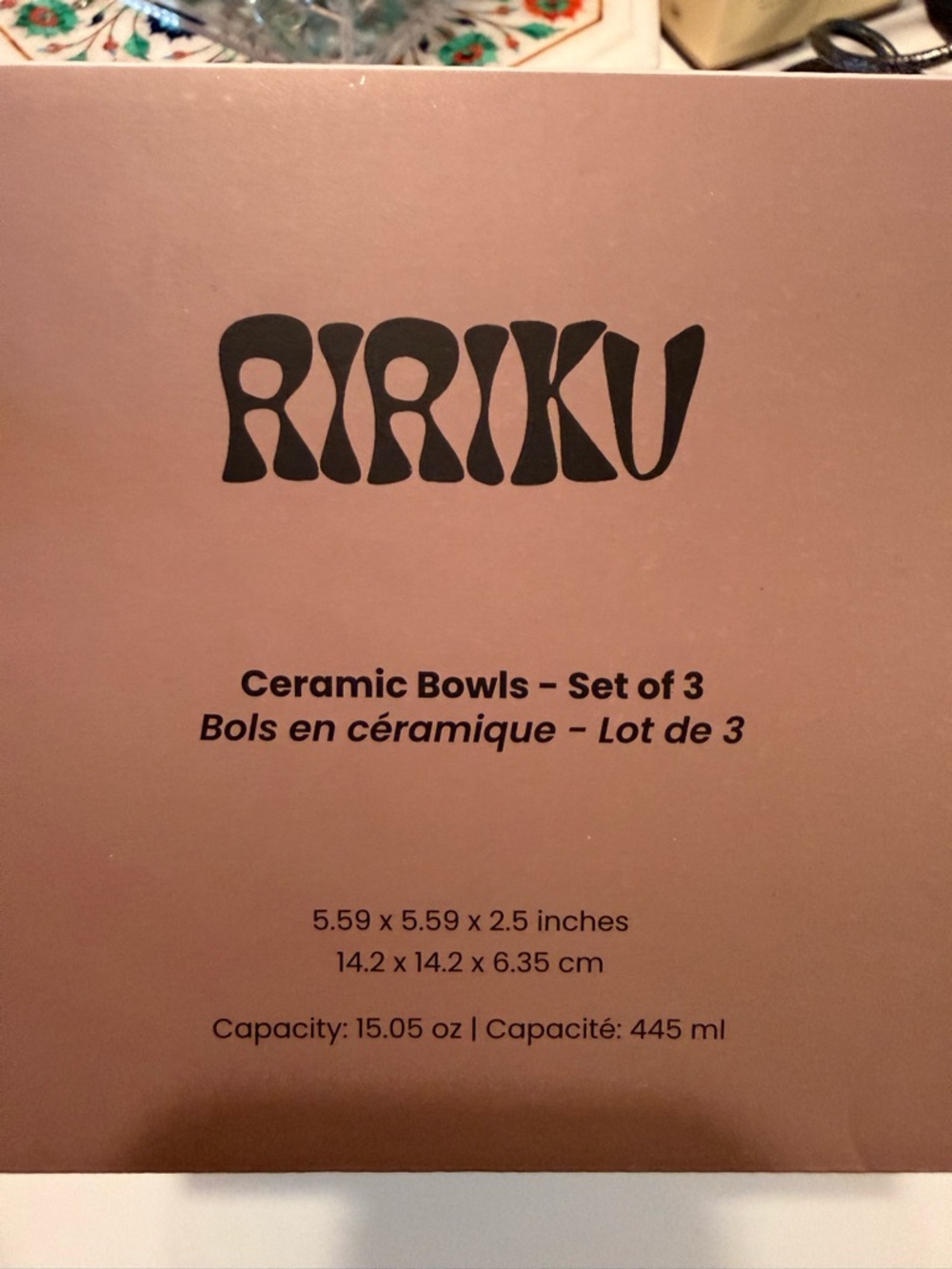 Ririku Ceramic Bowls - Set of 3 - Picture 6 of 7